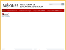 Tablet Screenshot of ead.misiones.gov.ar