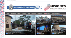 Desktop Screenshot of gobierno.misiones.gov.ar
