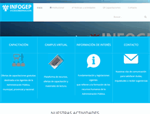 Tablet Screenshot of infogep.misiones.gov.ar